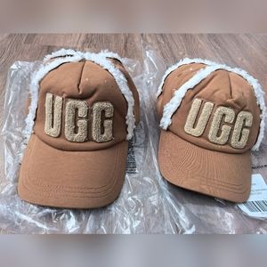 UGG Cap with fleece lining Tan